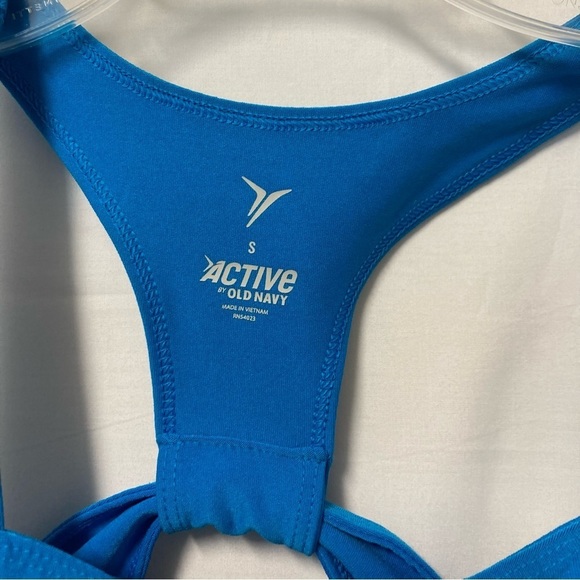 Old Navy Active Top w/ Built-In Shelf Bra Bright Blue Size Small - Picture 4 of 6